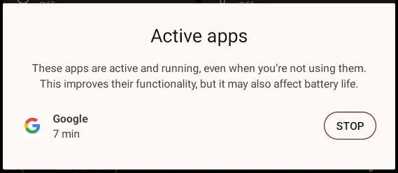 Aktive Apps verwalten
