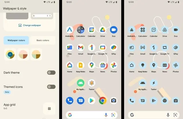 Anpassung von Hintergrundbild und Stil