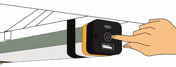 Schritt 3: Auswahl der Lichtmodi.