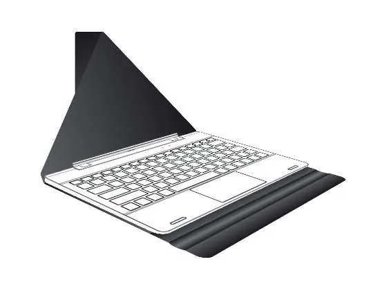Optionale magnetische Tastatur