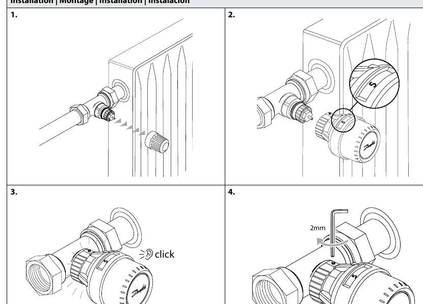 Schritte zur Montage des Sensors