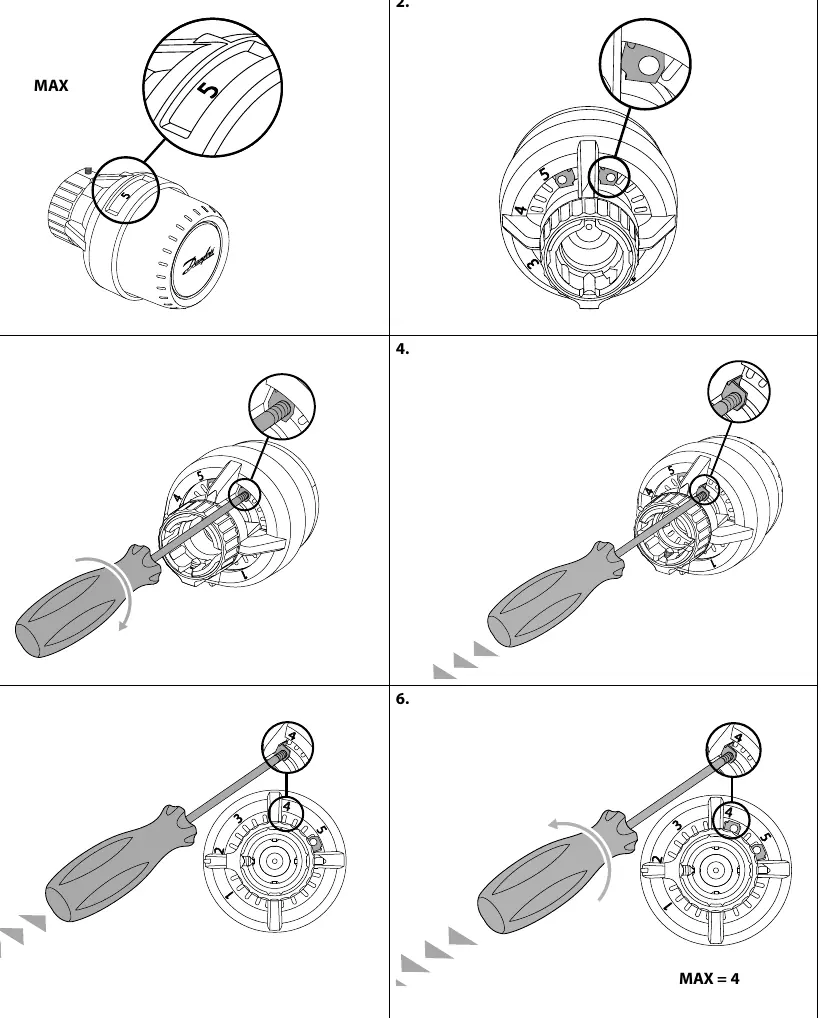Einstellung der maximalen Temperaturbegrenzung