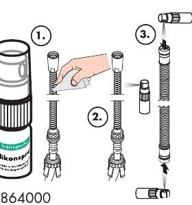 Schritte zur Anwendung des Silikonsprays