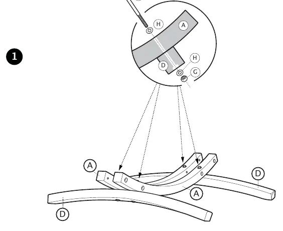 Montageschritt 1: Verbindung der Basisteile