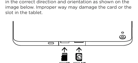 Einlegen der Micro-SD- und Micro-SIM-Karte