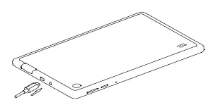 Aufladen des Tablets