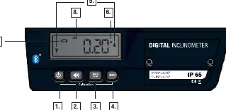 Display und Tasten des Gradientenmoduls