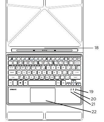 Tastatur- und Touchpad-Layout