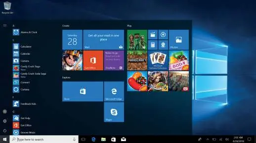 Windows 10 Startmenü