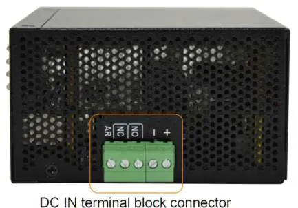 DC-Terminalblock-Anschluss