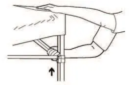 Verriegelung der Beinpfosten