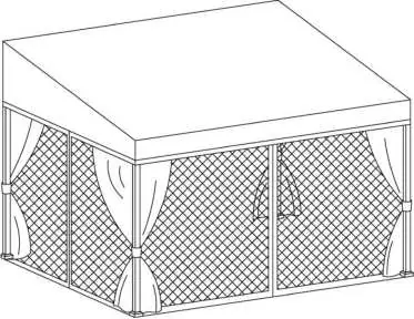 Sunjoy 10x12 Soft Top Pavillon