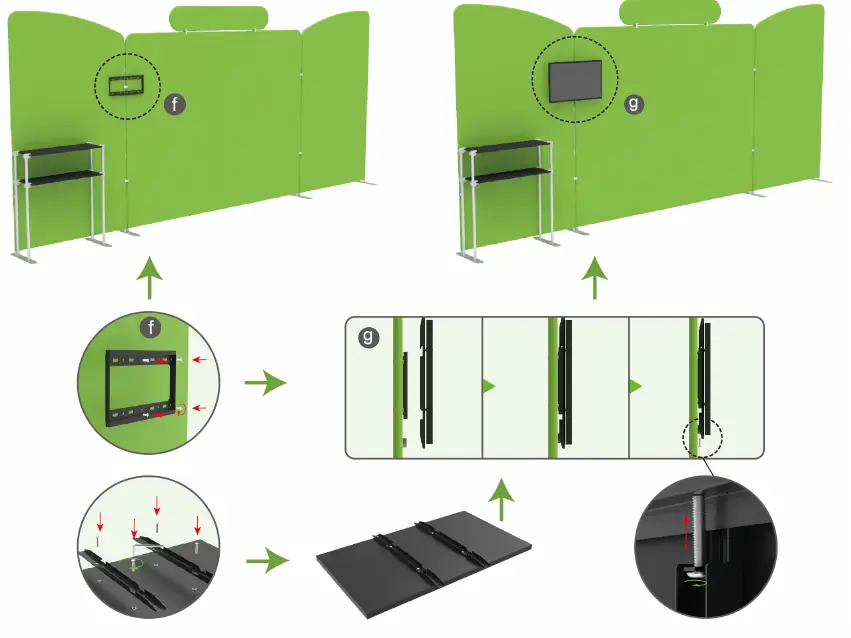 Installation der TV-Halterung