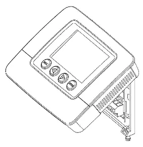 Montage des Thermostats auf die Wandplatte