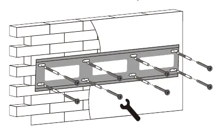 Wandmontage Schritt 1