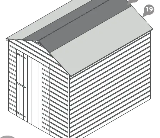 Anbringen der Dachpappe