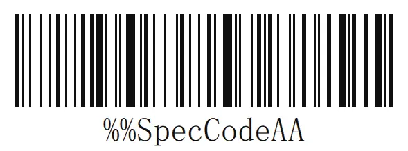 Barcode für den Bluetooth HID-Modus