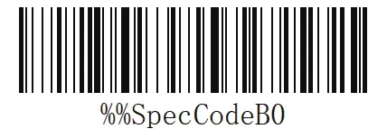 Barcode für den Bluetooth SPP-Modus