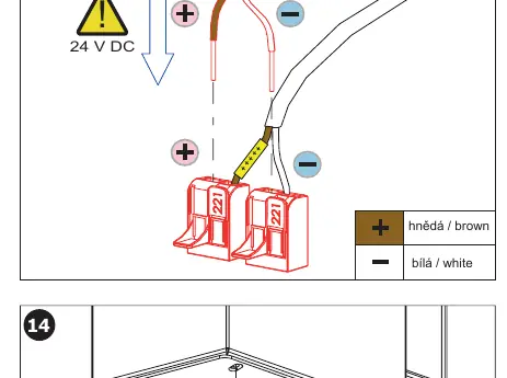 Schaltplan für 24V DC Anschluss