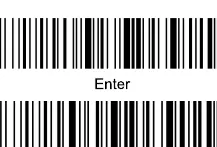 Enter- und Exit-Barcodes für den Programmiermodus