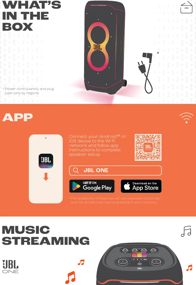 Einrichtung über die JBL One App