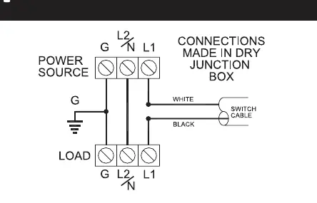 Schaltplan für den elektrischen Anschluss