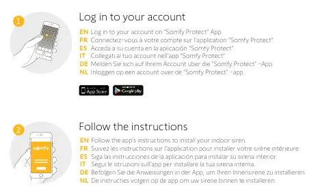 Installationsschritte via App