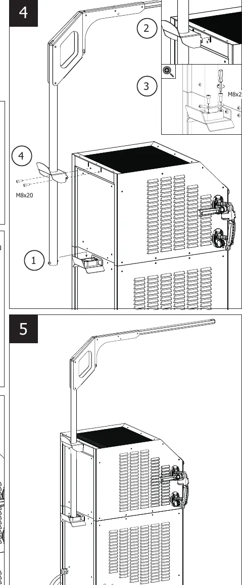 Montage des Fahrwerks für 160LG / 220LG