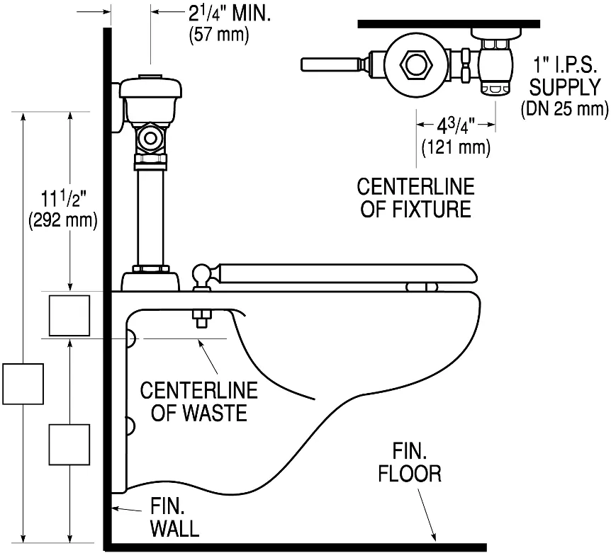 Rough-in Installationsdiagramm