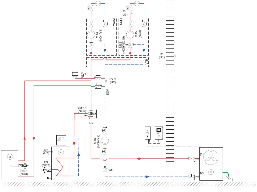 Hydraulisches Anlagenschema
