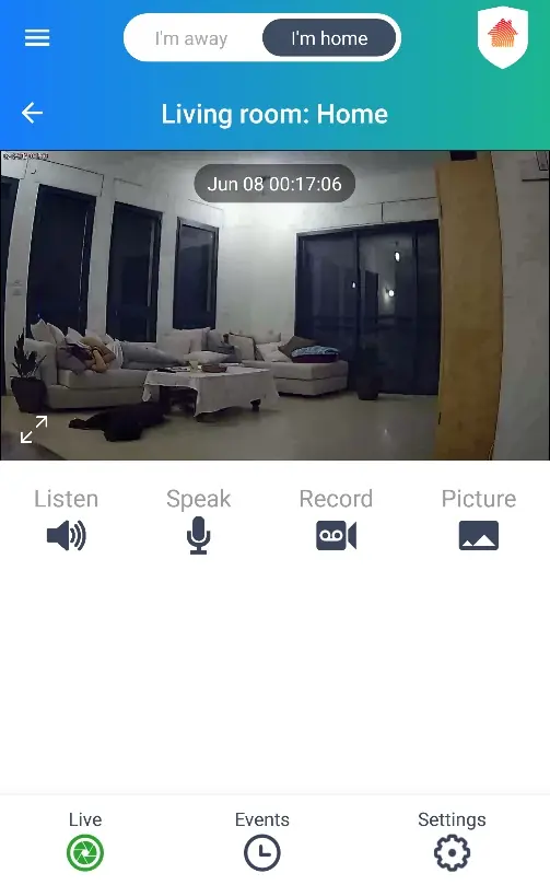Live IP Kamera Ansicht