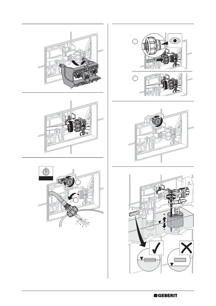 Anschluss der Wasserzufuhr und Mechanik für Sigma 12 cm