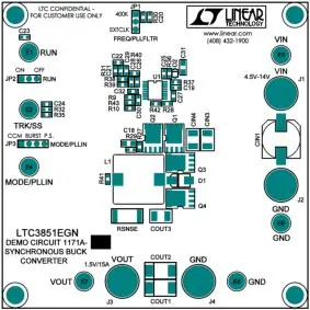 Layout des Demonstration Circuit 1171A