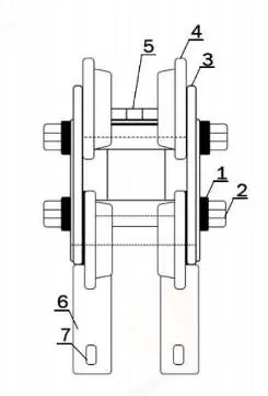 Schematische Darstellung der Hauptkomponenten des Laufwerks