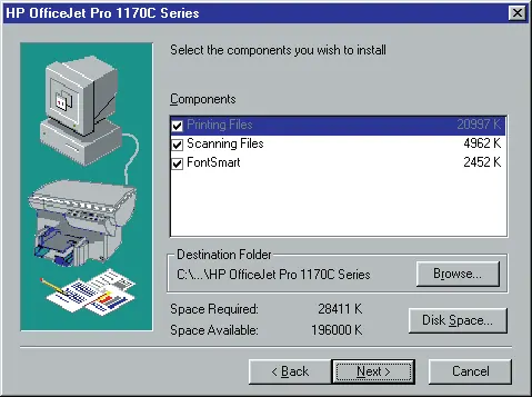Software-Installationsmenü