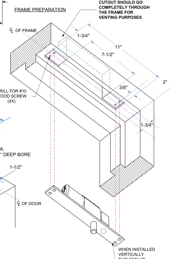Anwendung bei Holztüren und Rahmen