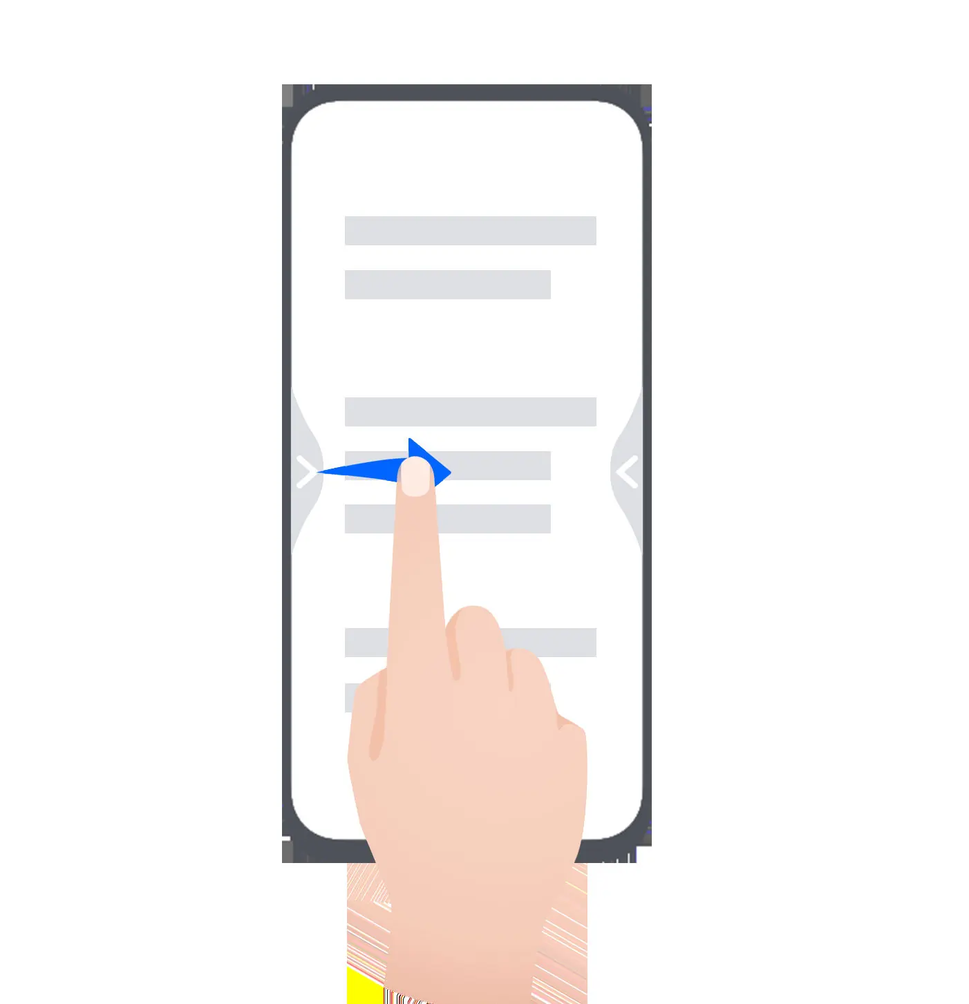 Gesten zur Systemnavigation