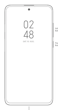 Diagramm der Tasten und Anschlüsse des Xiaomi Mi 11i