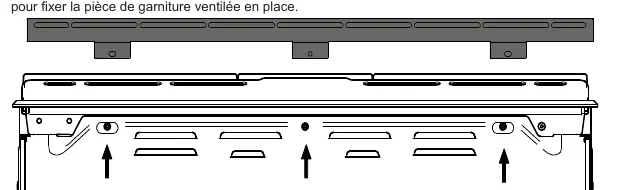 Installation der hinteren Lüftungsblende