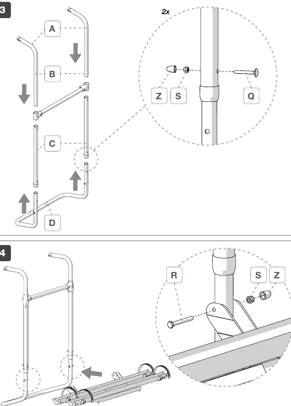 Montageschritte 3 und 4