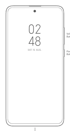 Diagramm der Tasten und Anschlüsse des Xiaomi 11T Pro
