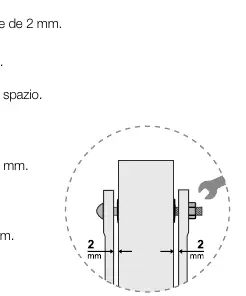 Wichtiger Hinweis zum 2mm Abstand