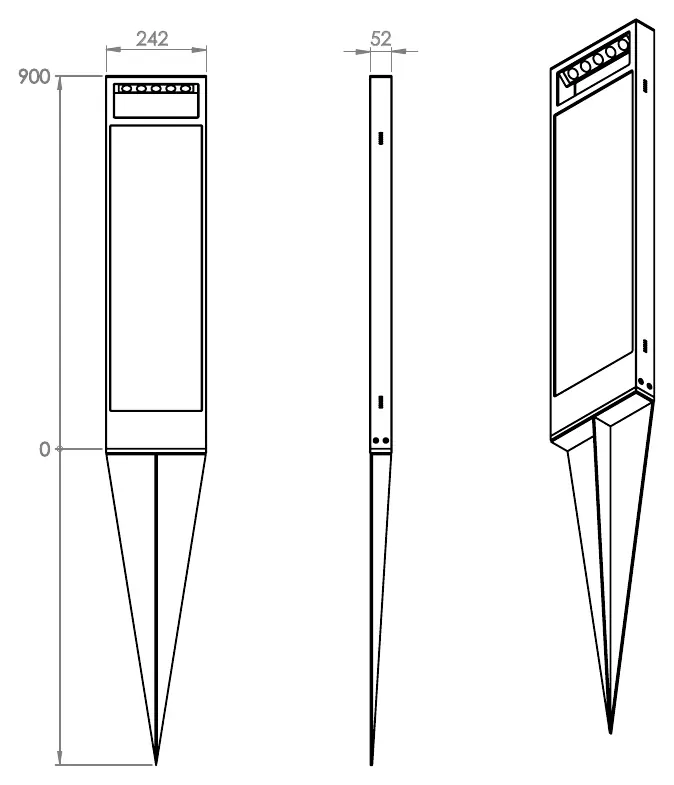Montageoption 2: Montagekeil