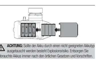 Einsetzen der Batterien