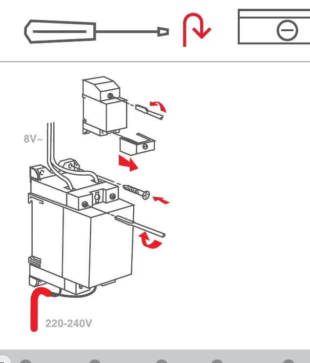Installationsschritte für den Transformator