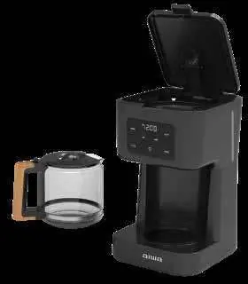 Kaffeemaschine mit geöffnetem Deckel