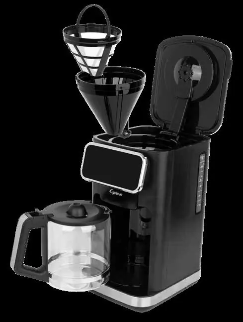 Komponenten der Kaffeemaschine