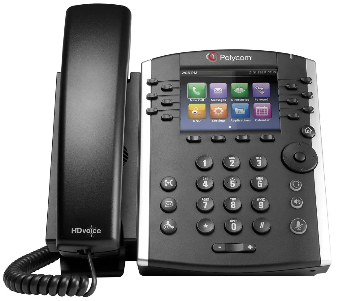 Polycom VVX 410 Tastenbelegung und Komponenten