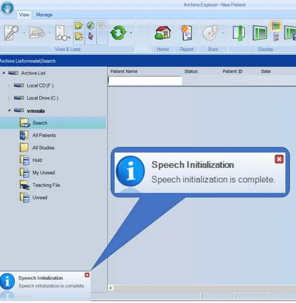 Speech Initialization Abschluss