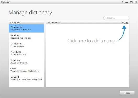 Personal Lexicon Manager